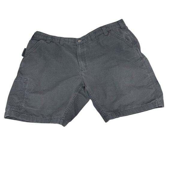 Carhartt Force Relaxed Fit Mens Shorts 44 Gray Ripstop Cargo lightweight Work - Picture 1 of 8